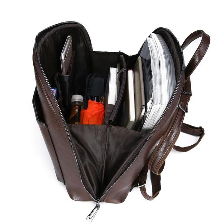 Saskia – Klassischer Doppelreißverschluss-Rucksack