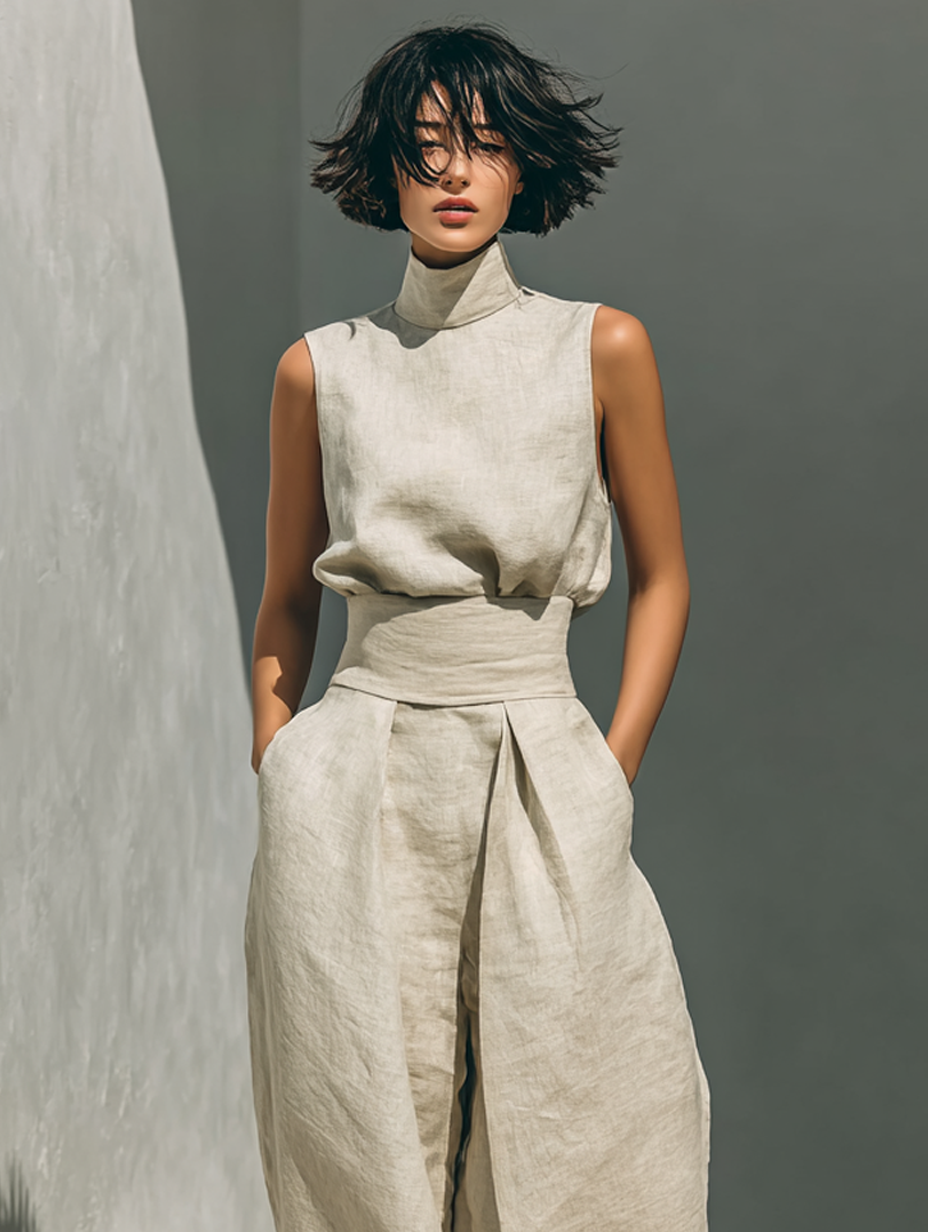 Hannah | Leinen Skulpturen Set