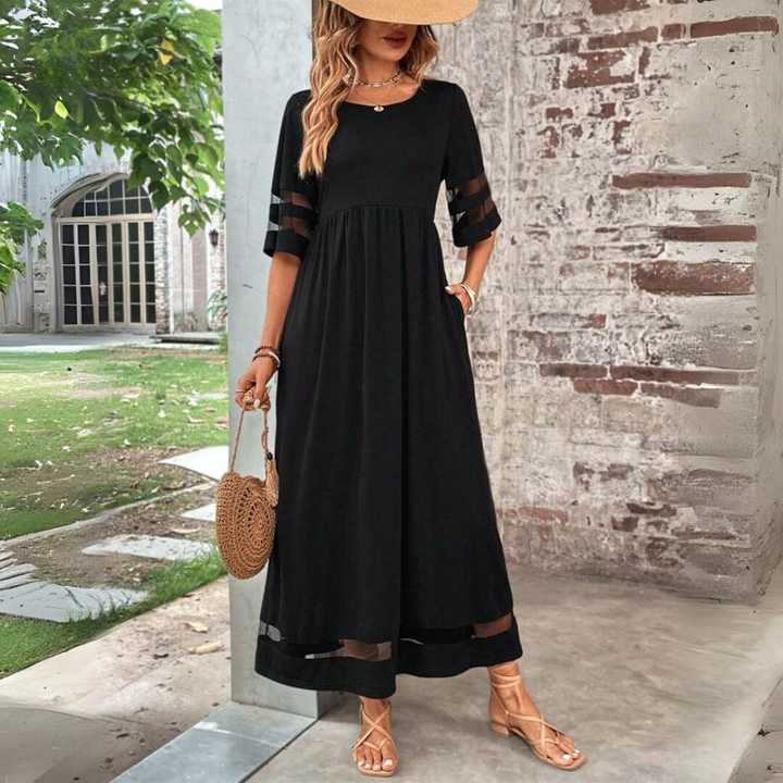 Denise | Fließendes Midi-Kleid