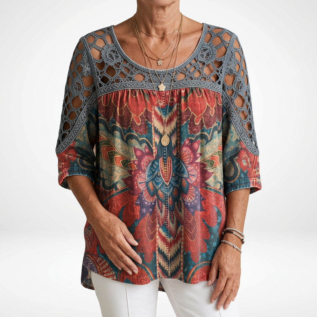 Heritage Mosaik Bluse