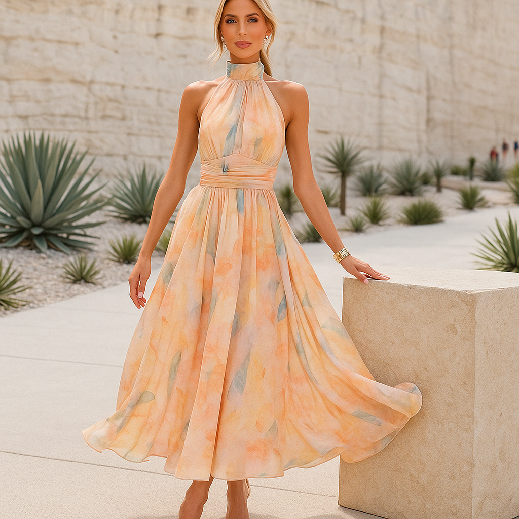 Sienna Sunset Flow Kleid