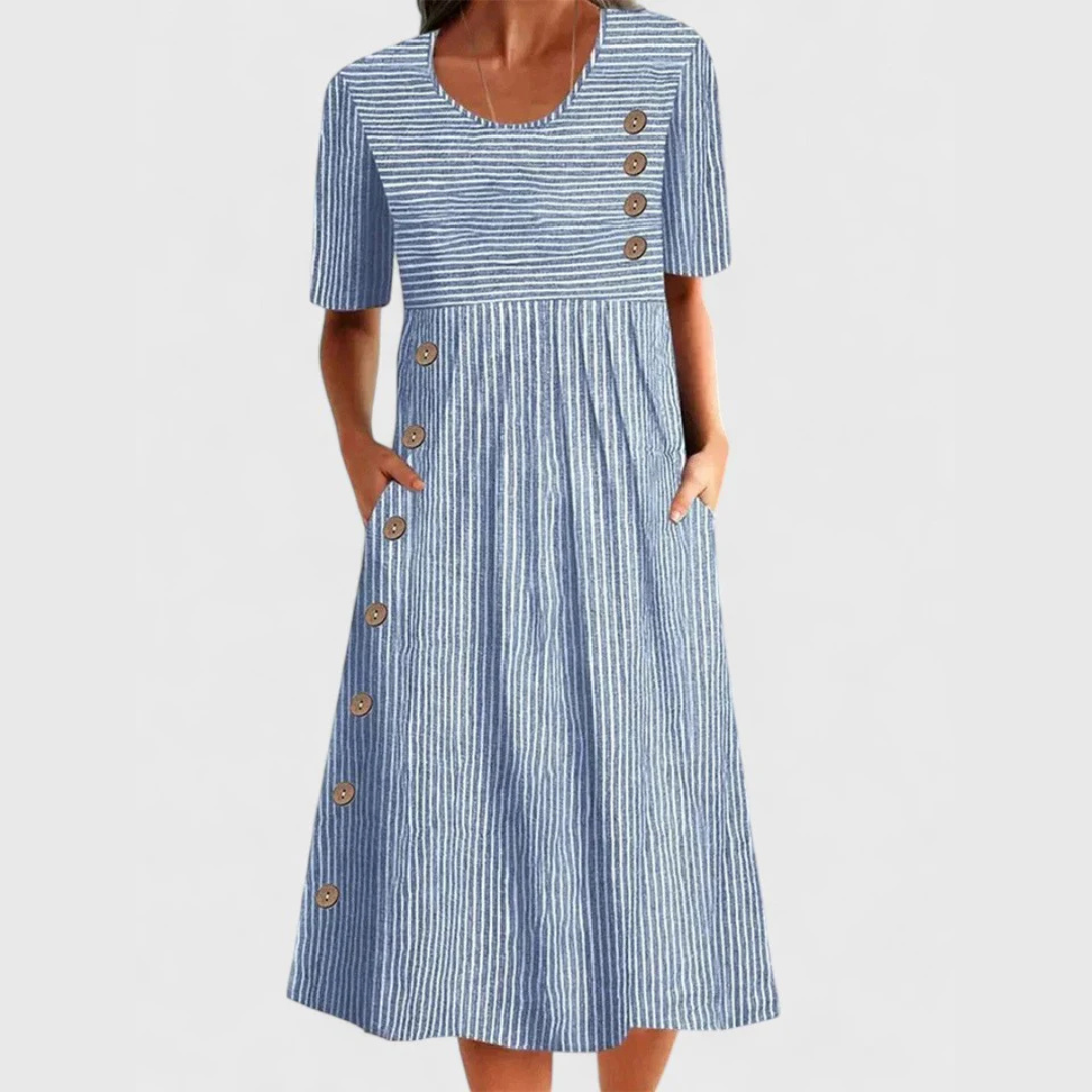 Jarna | Gestreifte Midi-Kleid Kollektion
