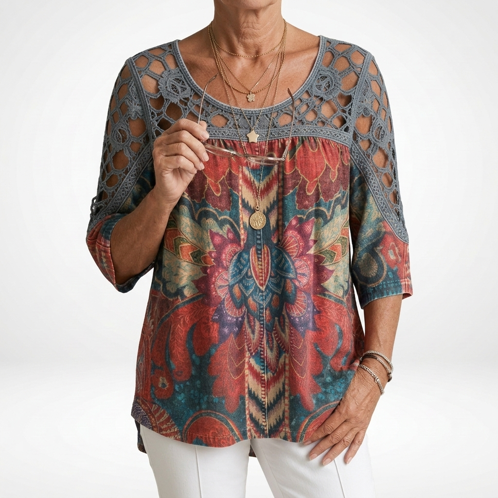 Heritage Mosaik Bluse