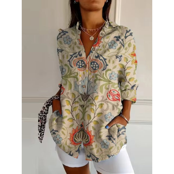 Elara Leichte Blumenbluse