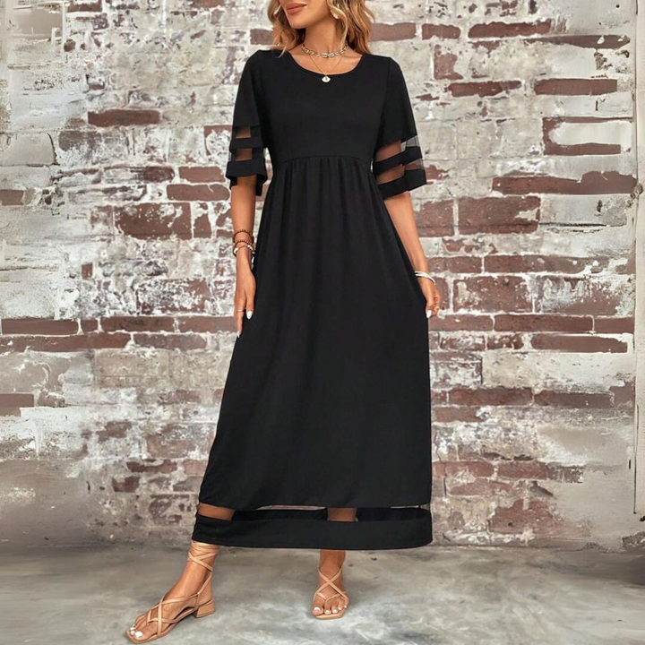 Denise | Fließendes Midi-Kleid