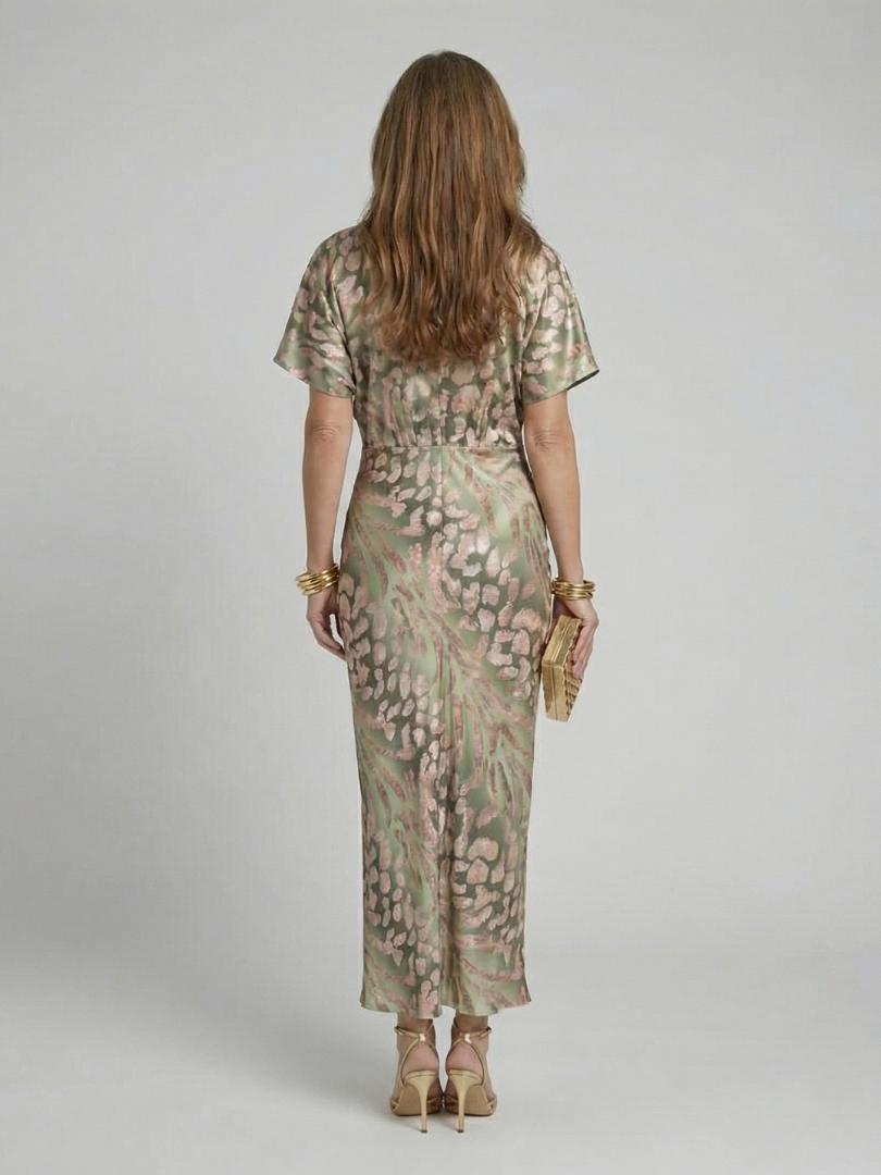 Giulia | Natürliches Eleganz Midi Kleid