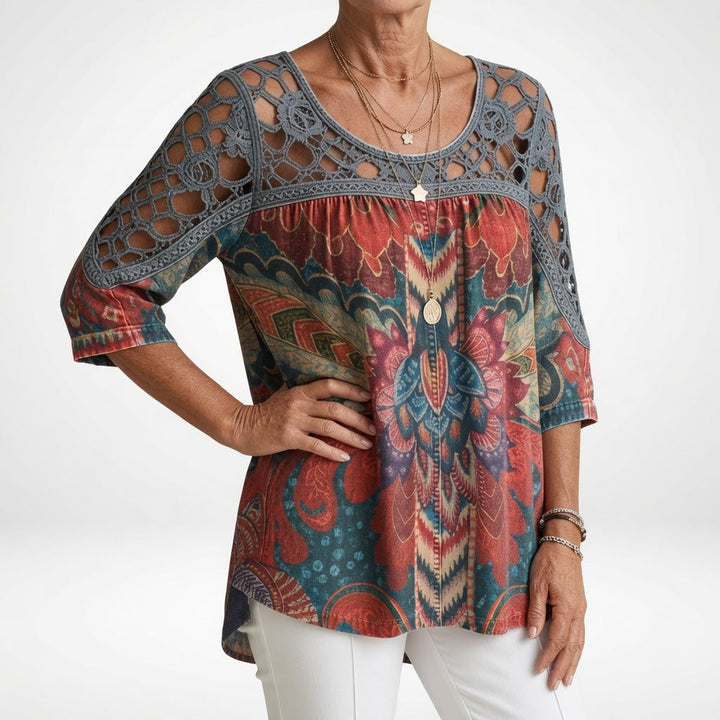 Heritage Mosaik Bluse