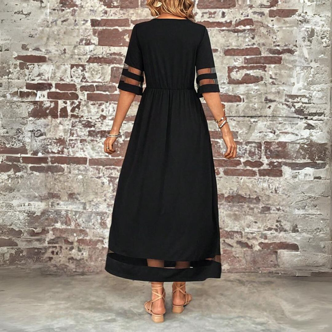 Denise | Fließendes Midi-Kleid