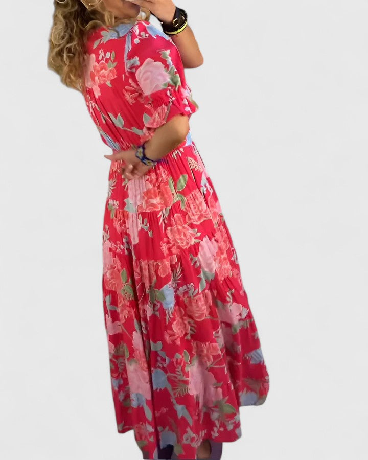 Minelda | Fließendes Blumenkleid