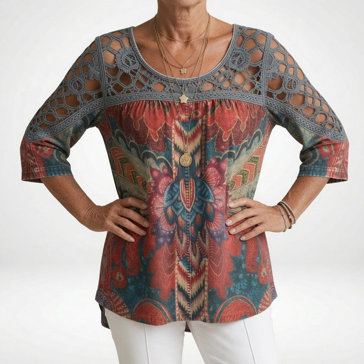 Heritage Mosaik Bluse