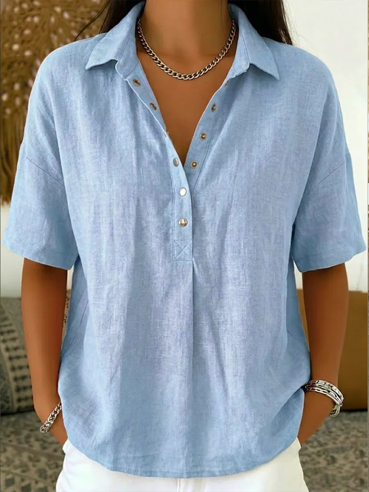 Willow | Bluse mit Kragen und Knöpfen