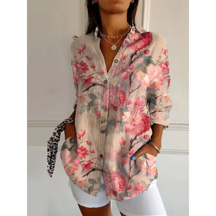 Elara Leichte Blumenbluse