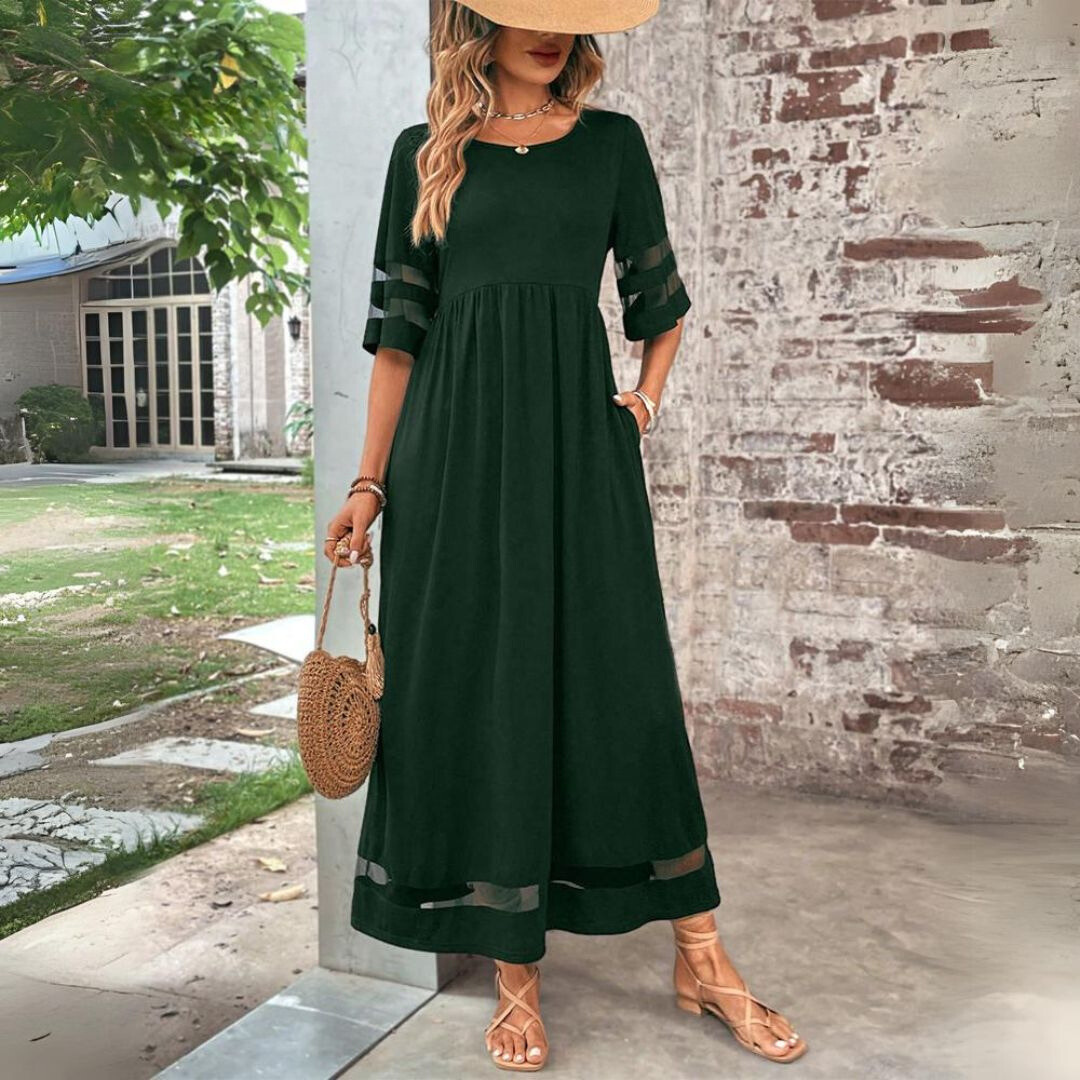 Denise | Fließendes Midi-Kleid