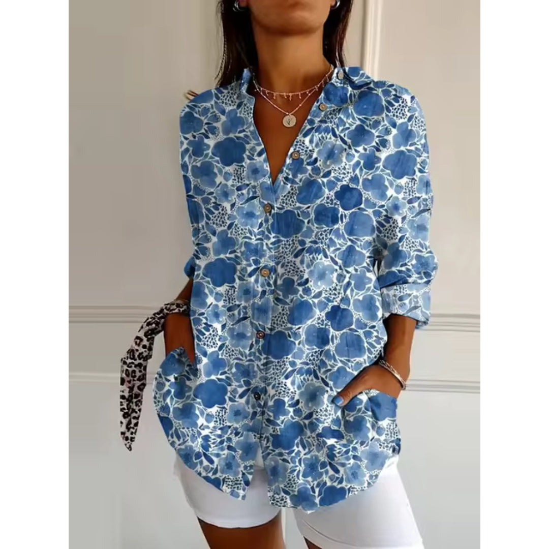 Elara Leichte Blumenbluse