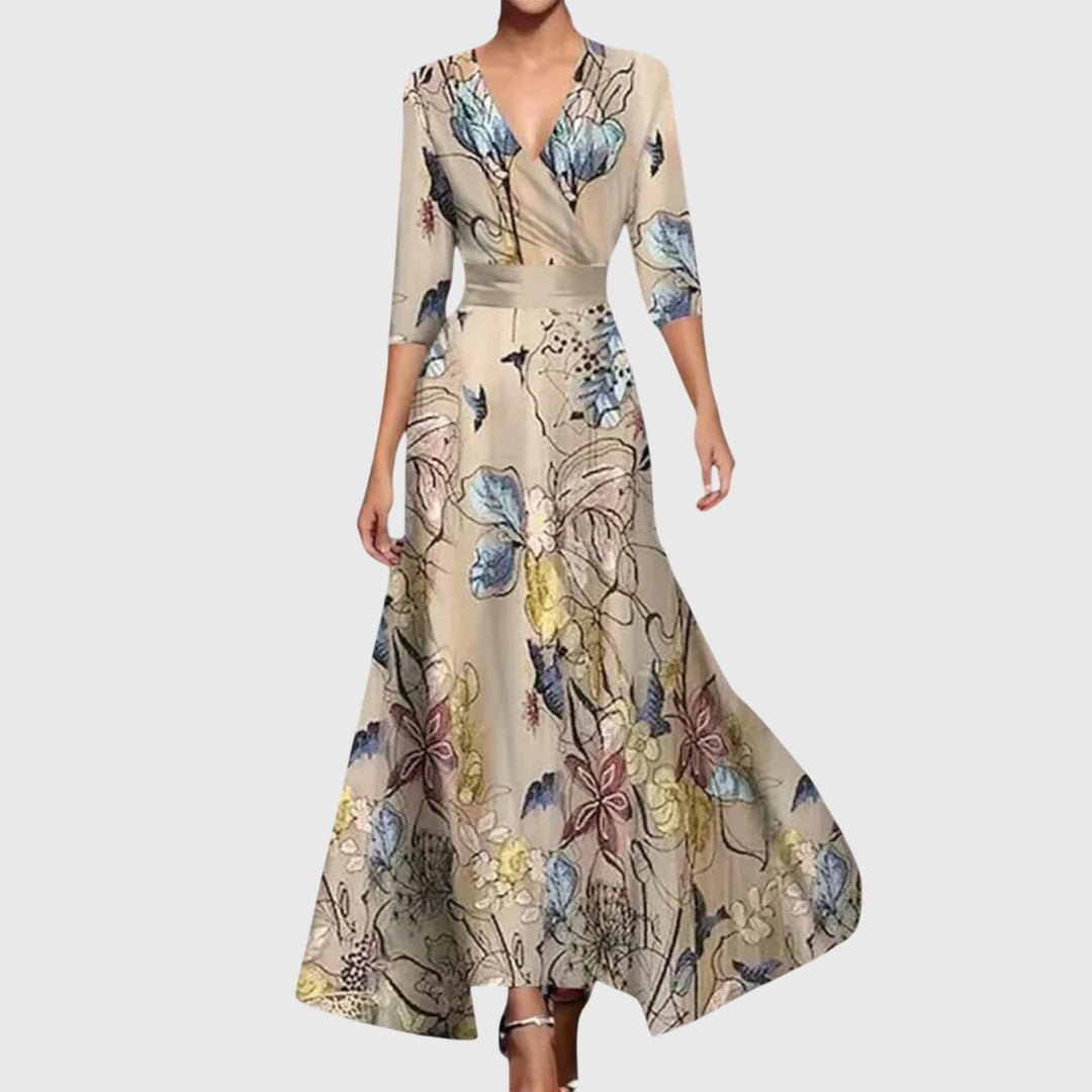 Leila | Fließendes Bedrucktes Kleid