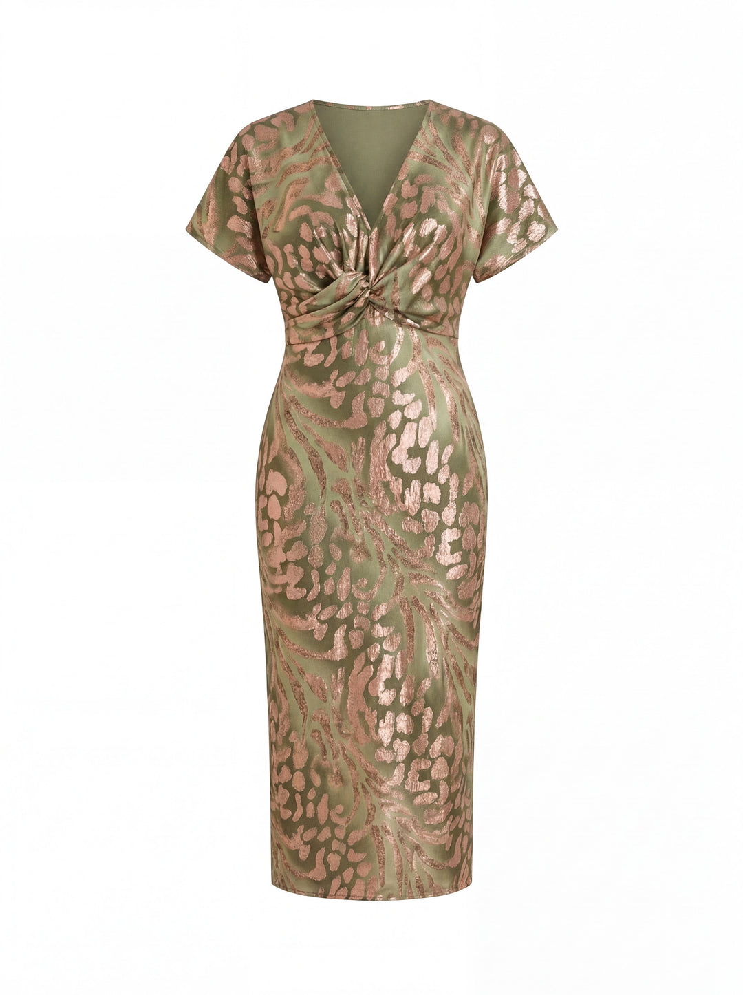 Giulia | Natürliches Eleganz Midi Kleid