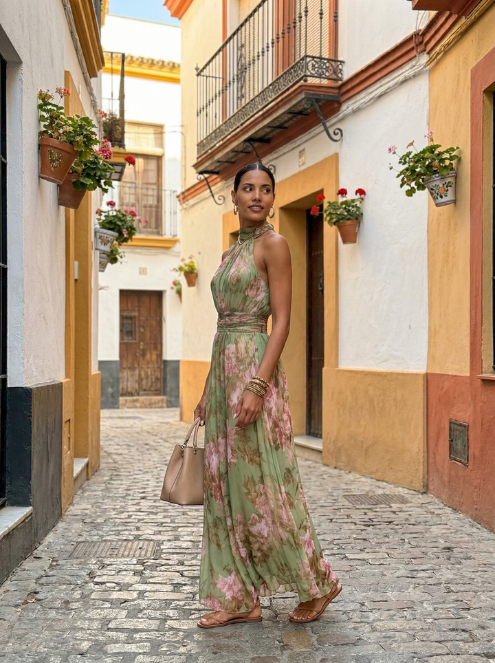 Aria Botanische Eleganz Kleid