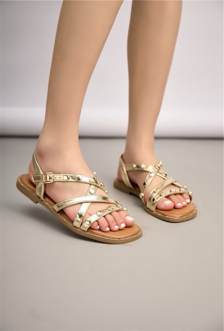 Ayla Nieten Bequeme Sandalen