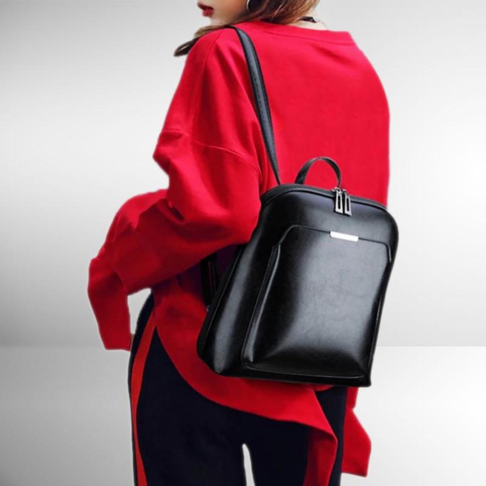 Saskia – Klassischer Doppelreißverschluss-Rucksack
