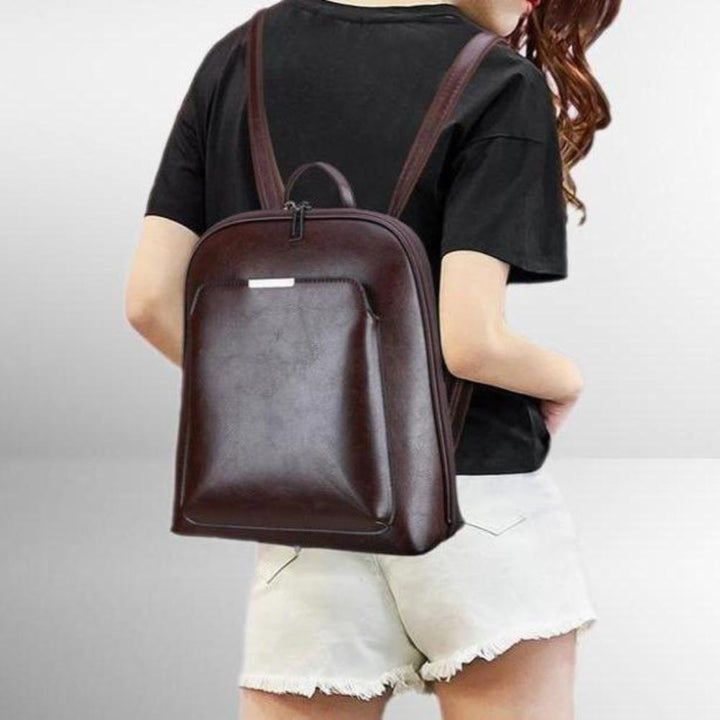 Saskia – Klassischer Doppelreißverschluss-Rucksack