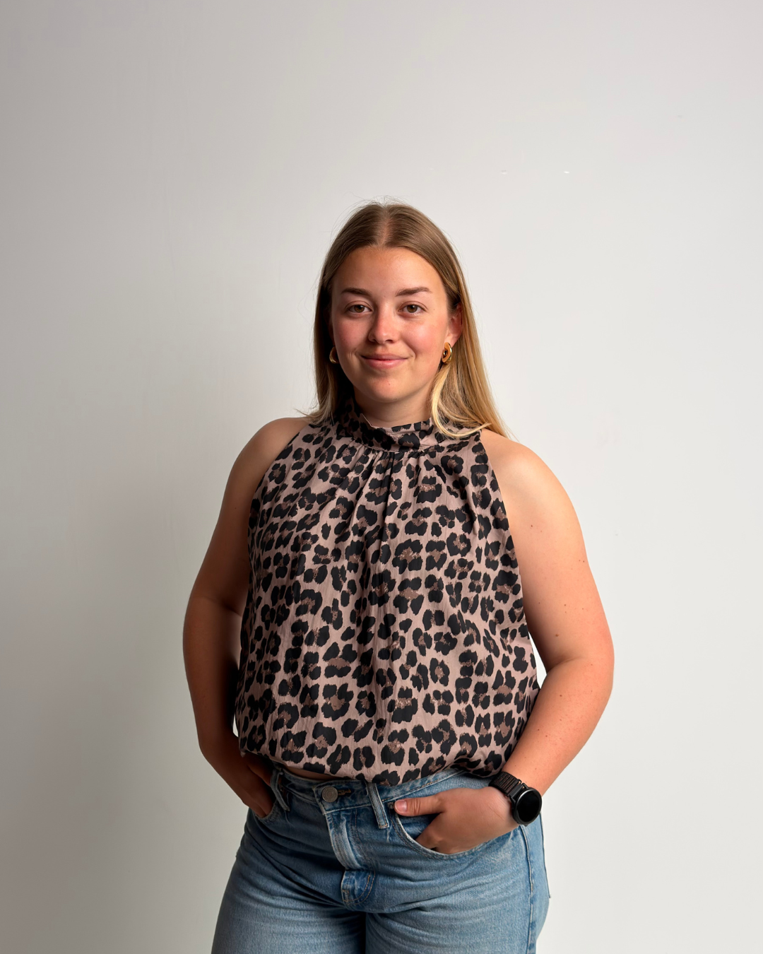 Joy Lässige Bedruckte Bluse