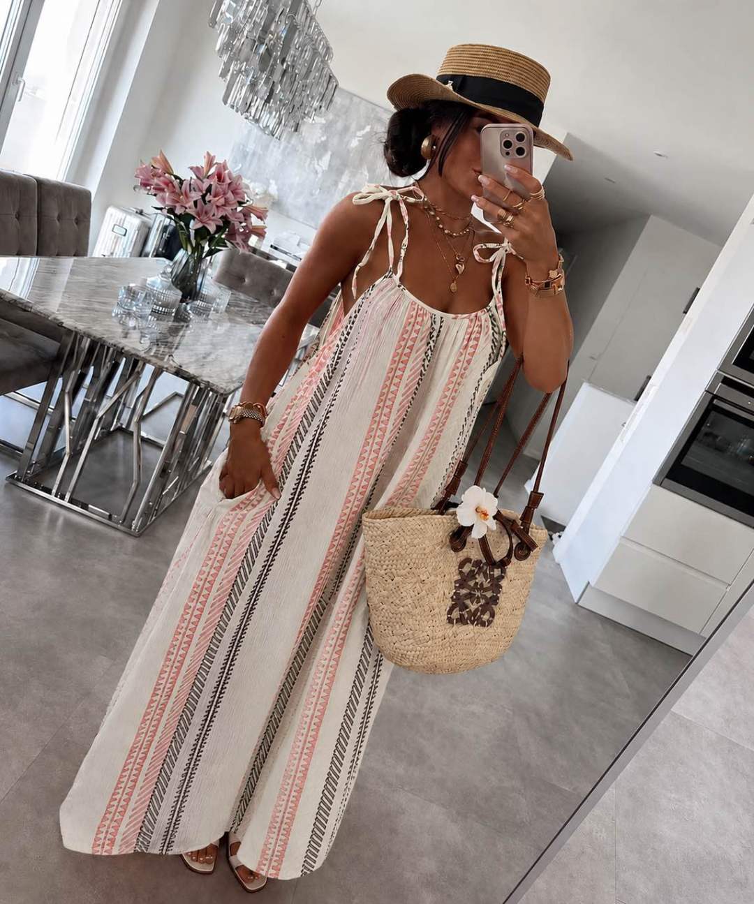 Bohemian Sommer Maxikleid