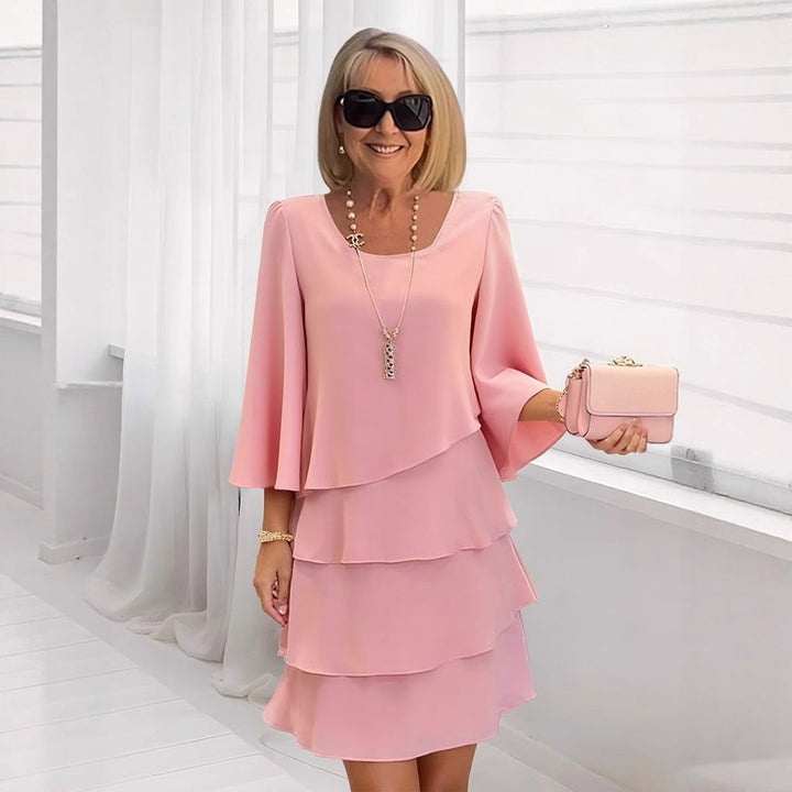 Sandra | Geschichtetes Midi-Kleid