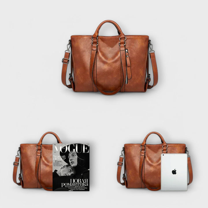 Zephyra - Große Handgefertigte Vegane Leder Tasche