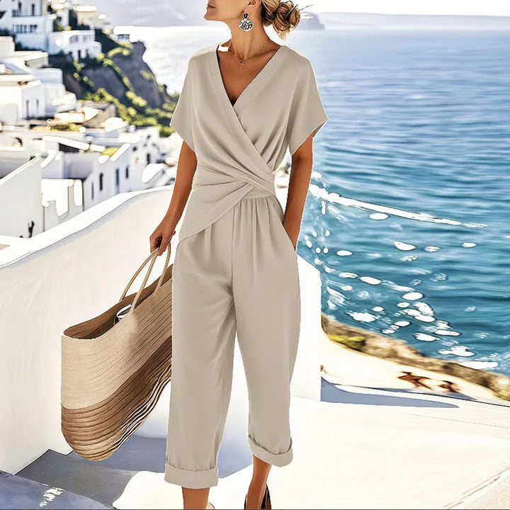 Celine | Küsten-Wickel-Jumpsuit