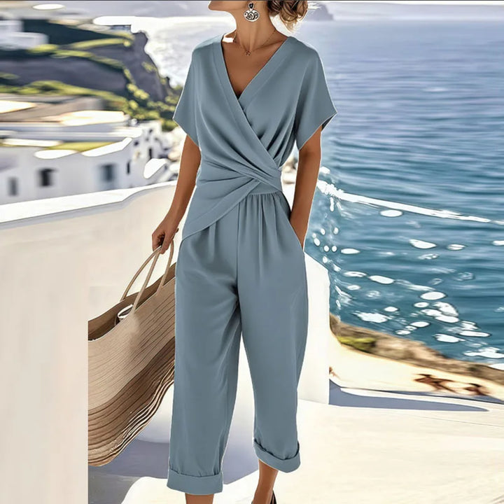 Celine | Küsten-Wickel-Jumpsuit