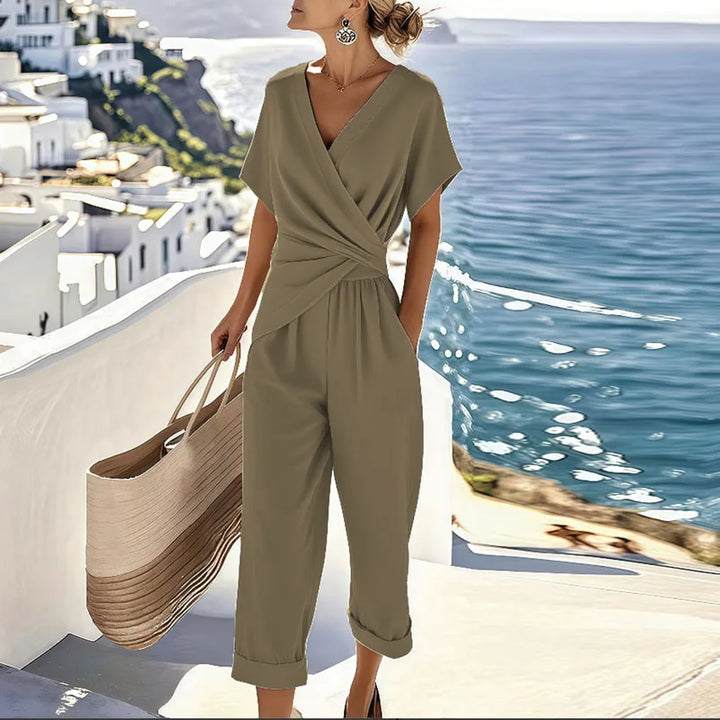 Celine | Küsten-Wickel-Jumpsuit