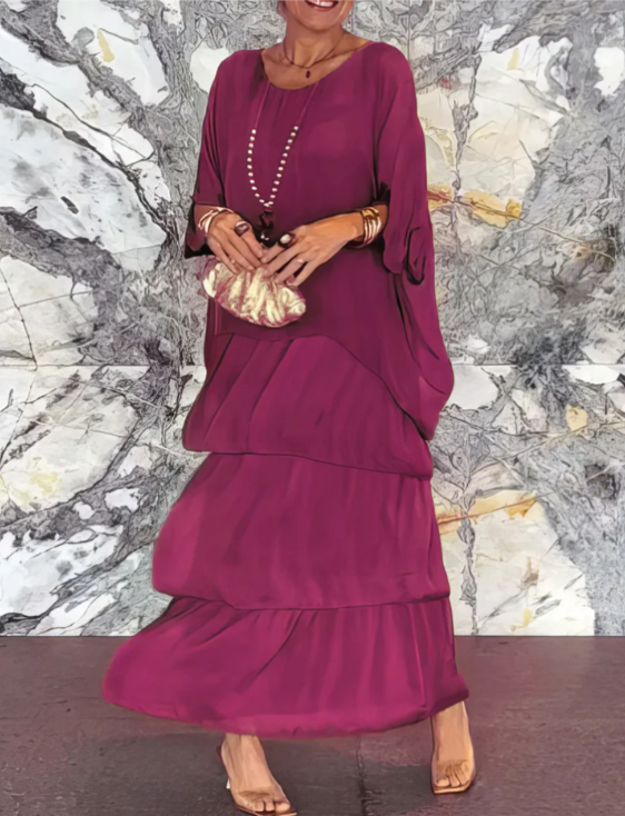 Janet | Fließendes Maxikleid