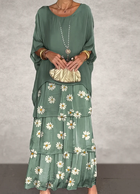 Janet | Fließendes Maxikleid