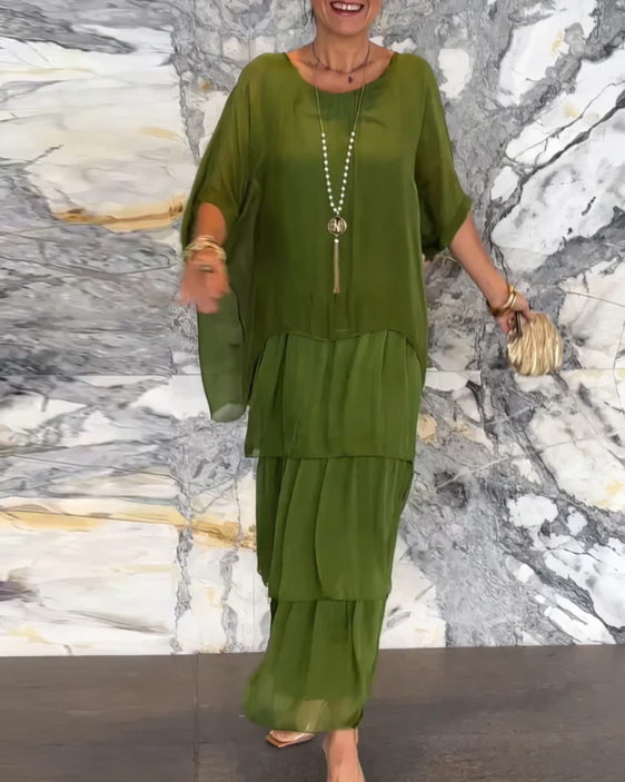 Janet | Fließendes Maxikleid