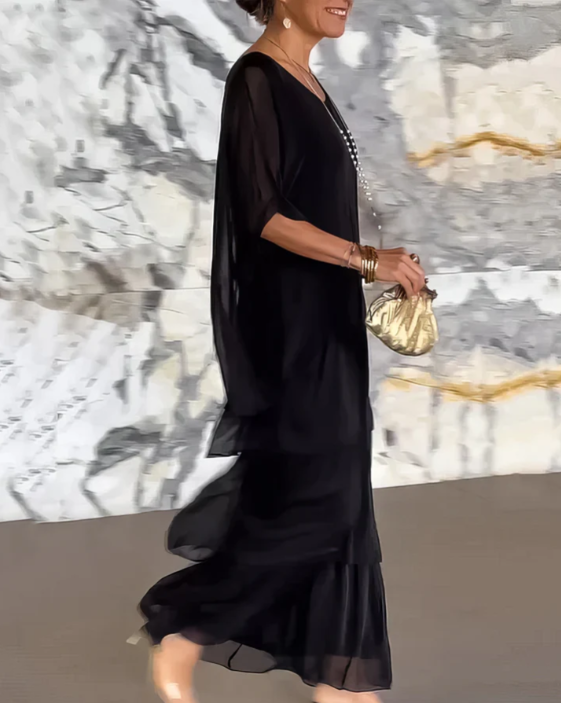 Janet | Fließendes Maxikleid