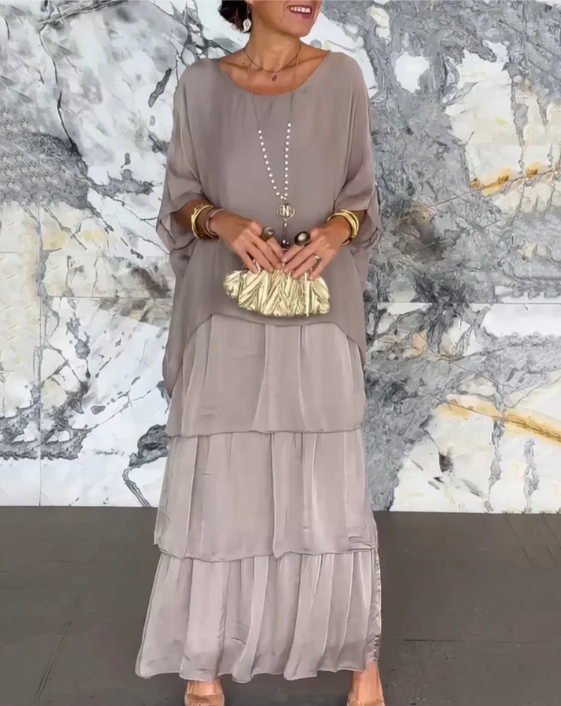 Janet | Fließendes Maxikleid
