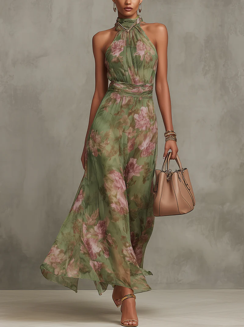 Aria Botanische Eleganz Kleid