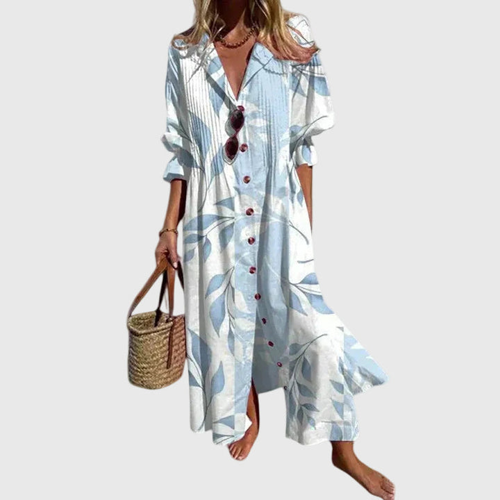 Marina | Lässiges bedrucktes Maxikleid