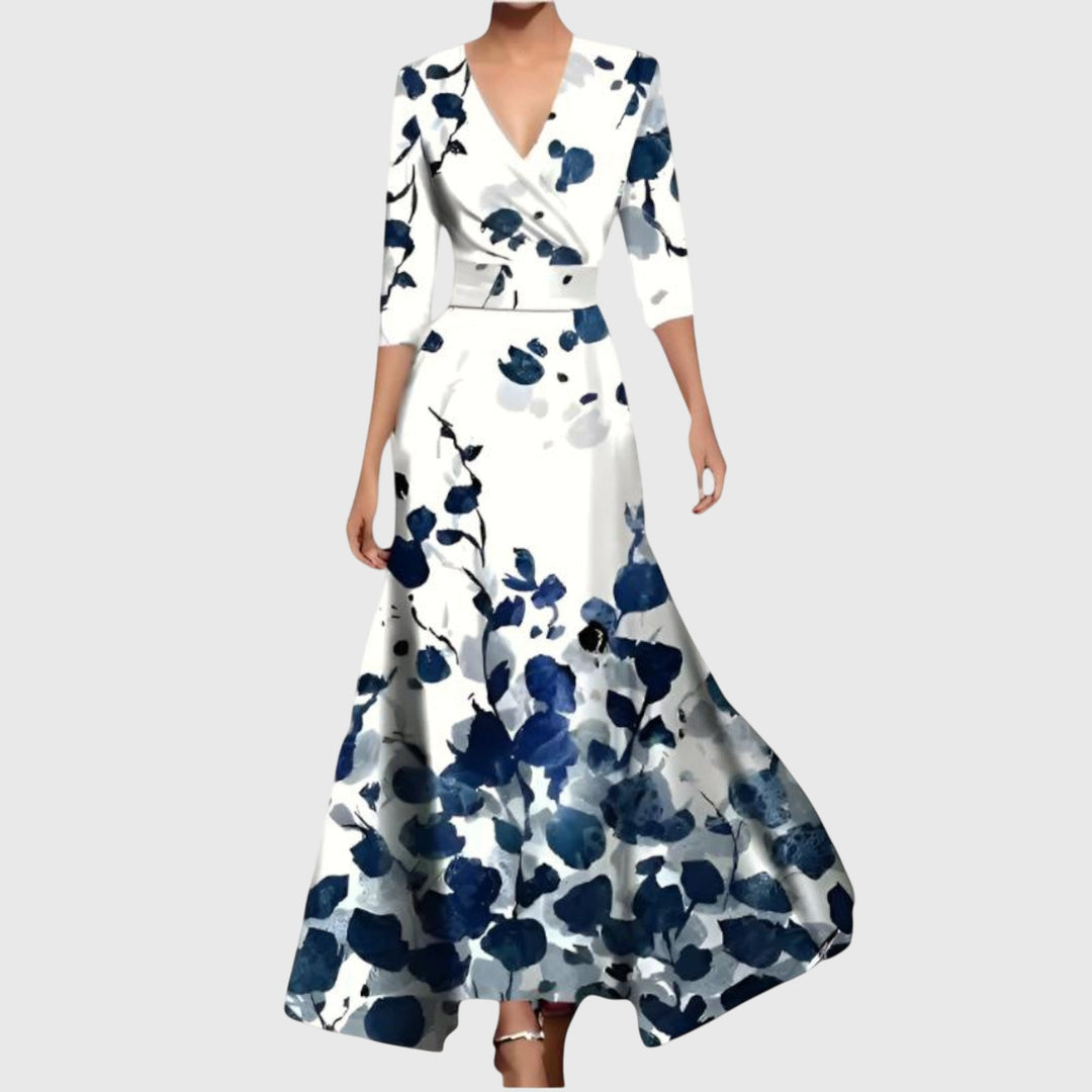 Leila | Fließendes Bedrucktes Kleid