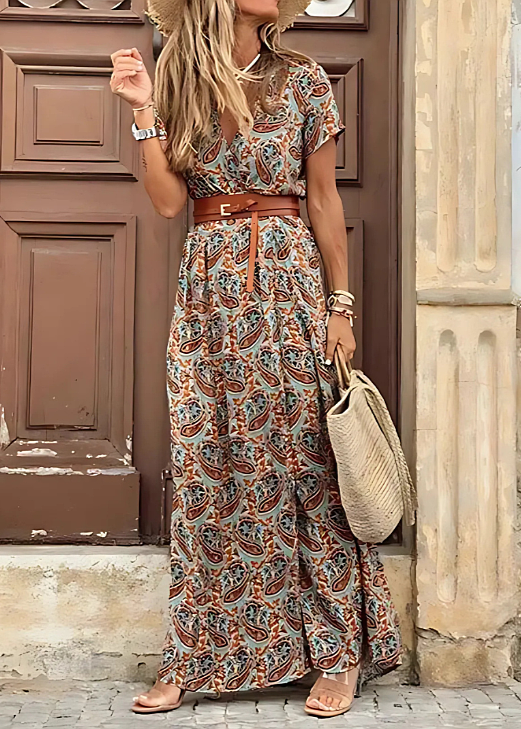 Claire | Maxikleid mit Gürtel