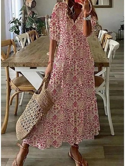 Deborah | Bedrucktes Midikleid